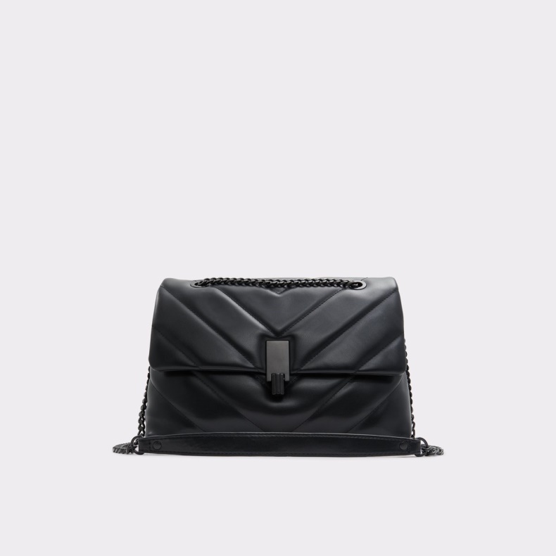 Sort Syntetisk Crinkle Ny Ankomst Rhiladiaax Crossbody Taske Fashion Aldo