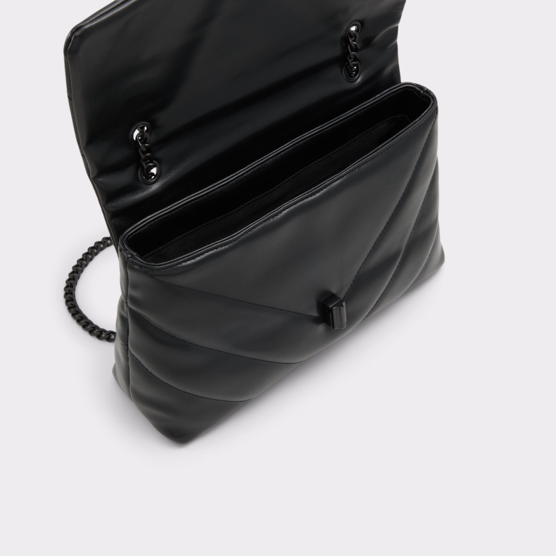 Sort Syntetisk Crinkle Ny Ankomst Rhiladiaax Crossbody Taske Fashion Aldo