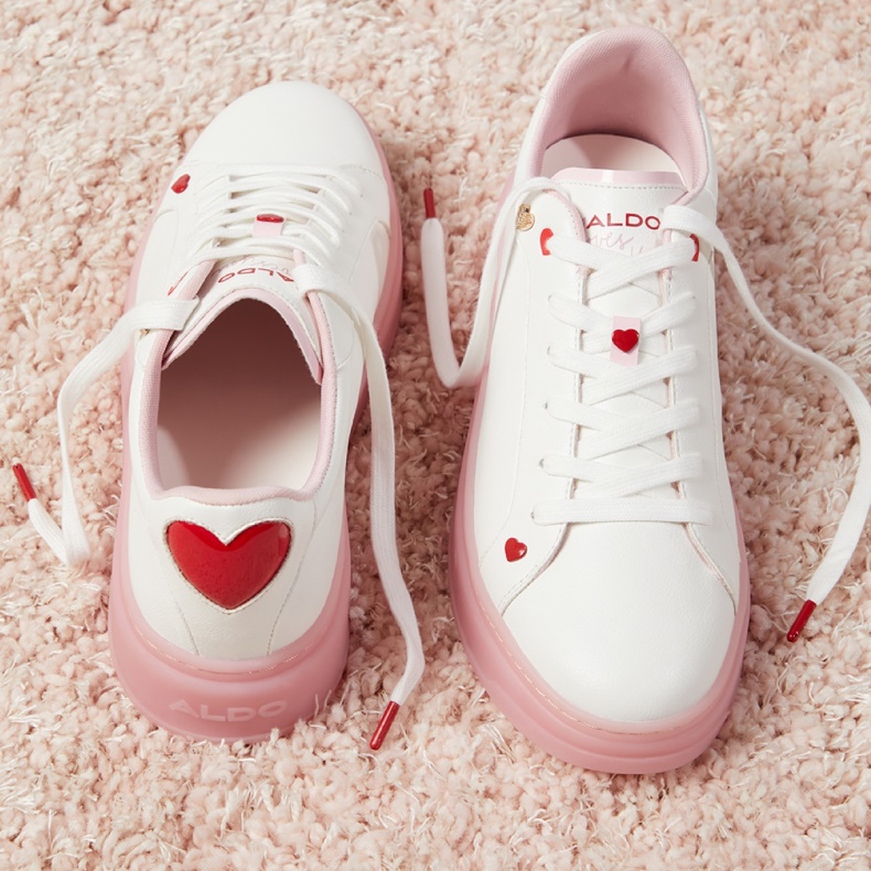 Aldo Fashion Rosecloud Lav Top Sneaker Hvid