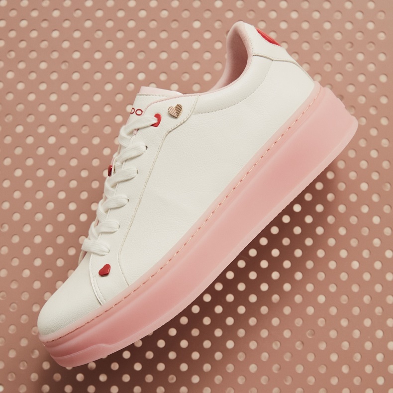 Hvid Aldo Fashion Rosecloud Lav Top Sneaker