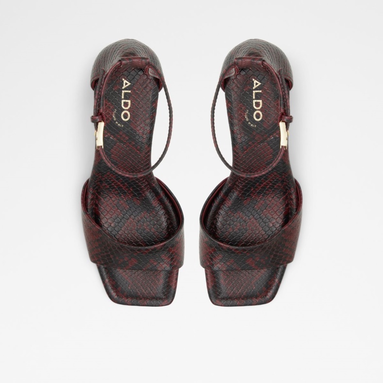 Aldo Fashion Online Eksklusiv Safdie Ankelrem Sandal Rød