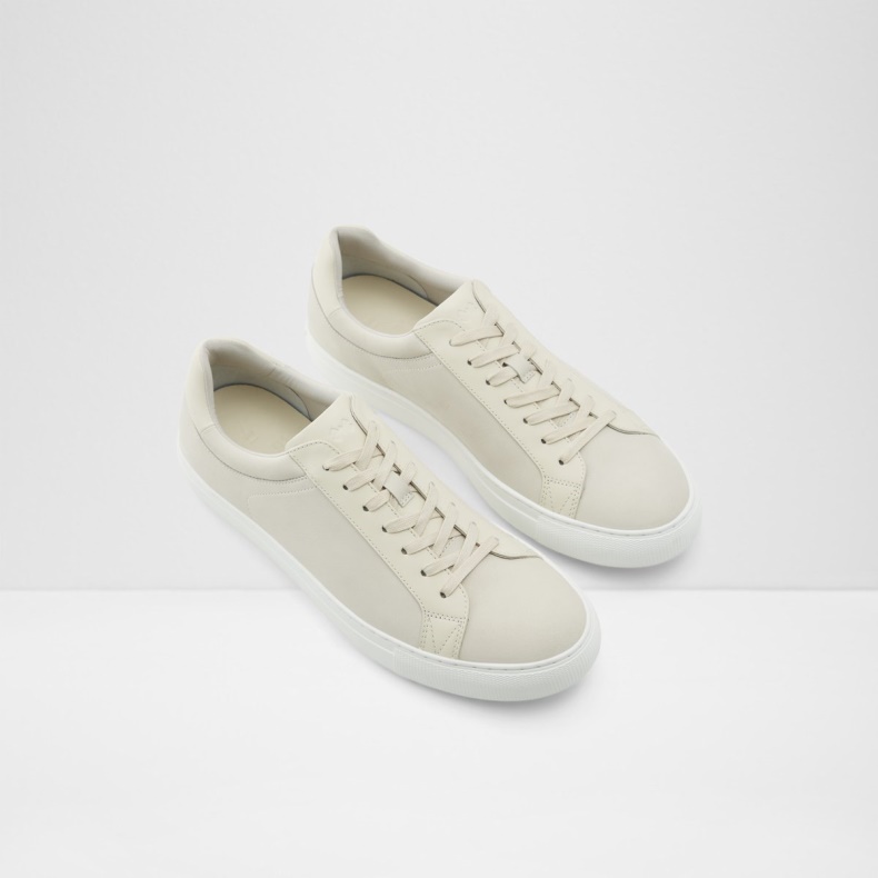 Aldo Fashion Saidreau Lav Top Sneaker Hvid Læder Glat