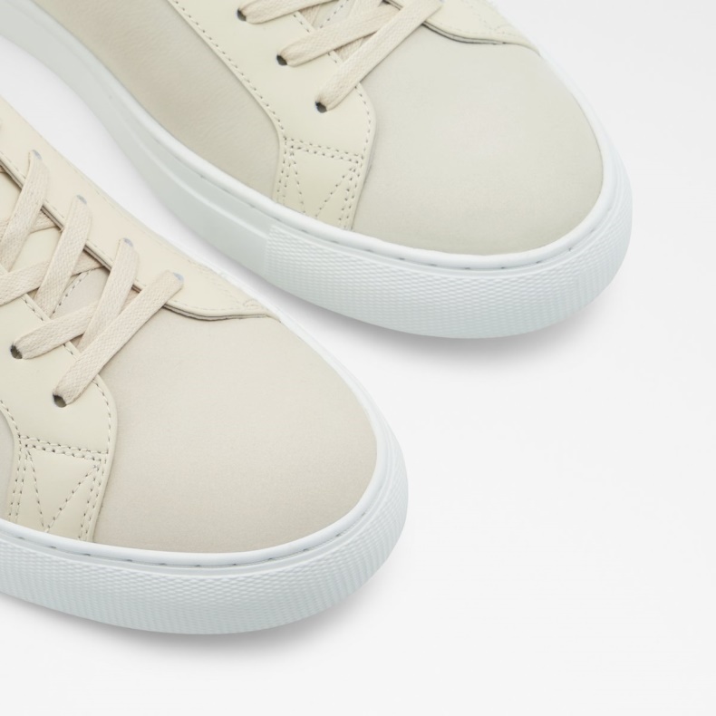 Aldo Fashion Saidreau Lav Top Sneaker Hvid Læder Glat
