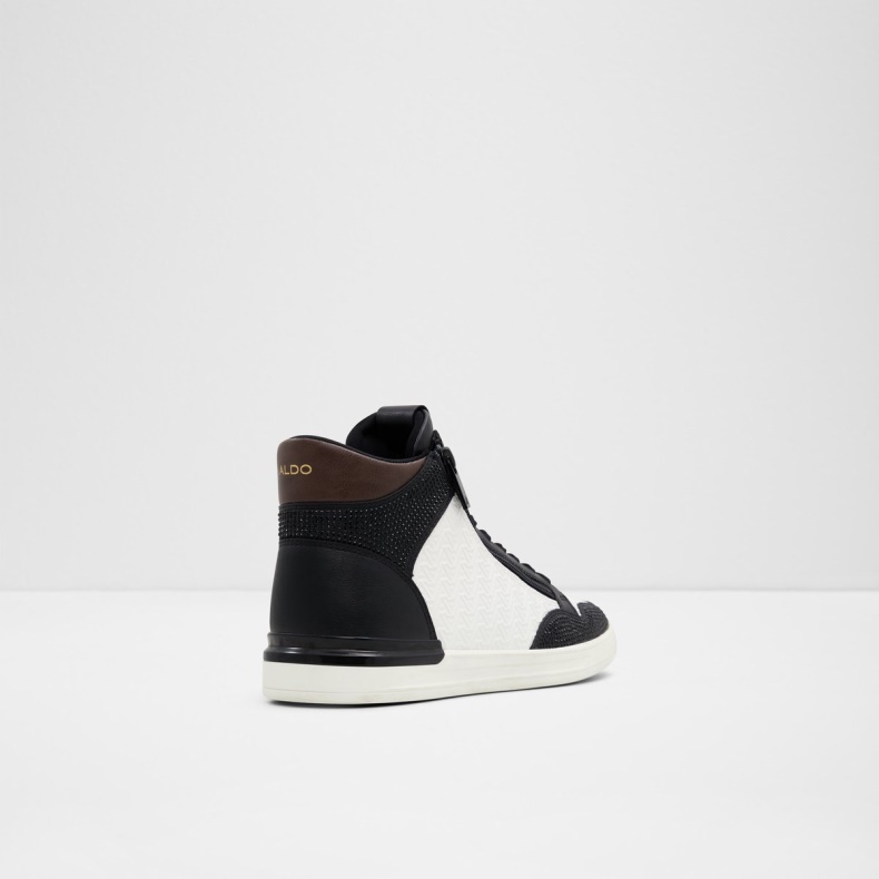 Mode Sort Syntetisk Skinnende Sauerbergg High Top Sneaker Aldo