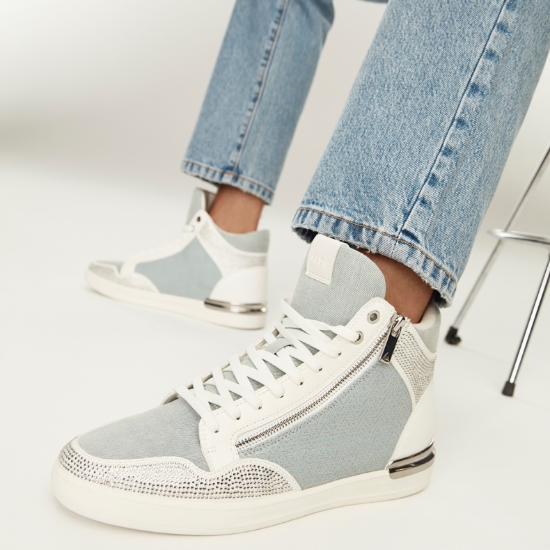 Sauerbergg Høj Top Sneaker Kop Sål Hvid Aldo Mode