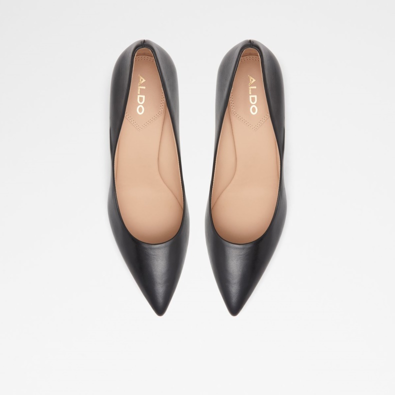 Mode Sort Læder Glat Seirith Pumpe Aldo