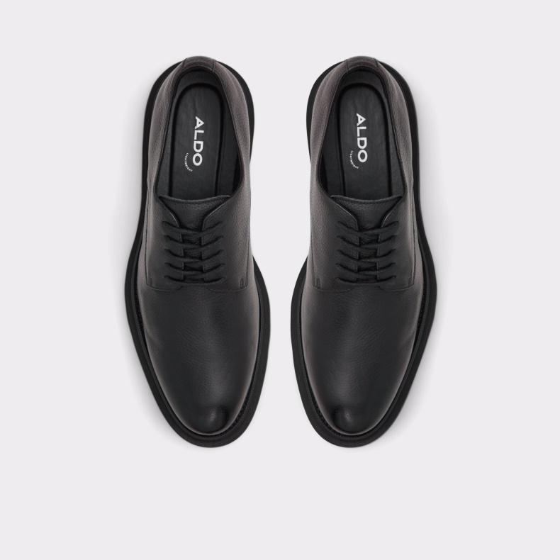 Ny Ankomst Sergei Oxford Sko Lug Sål Mode Sort Læder Kornet Aldo