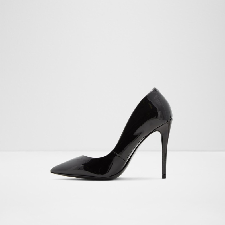 Aldo Fashion Stessy Pump Stilethæl Sort Syntetisk Patent