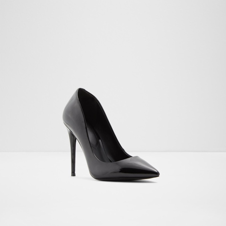 Aldo Fashion Stessy Pump Stilethæl Sort Syntetisk Patent