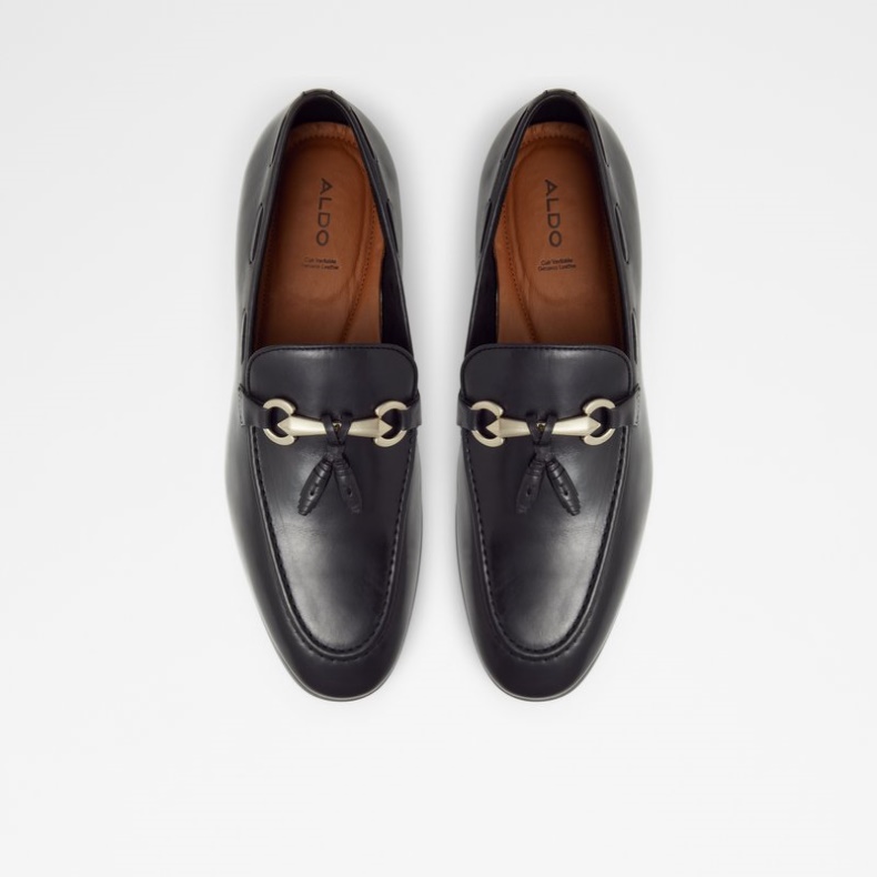 Aldo Fashion Stokhid Sort Læder Glat