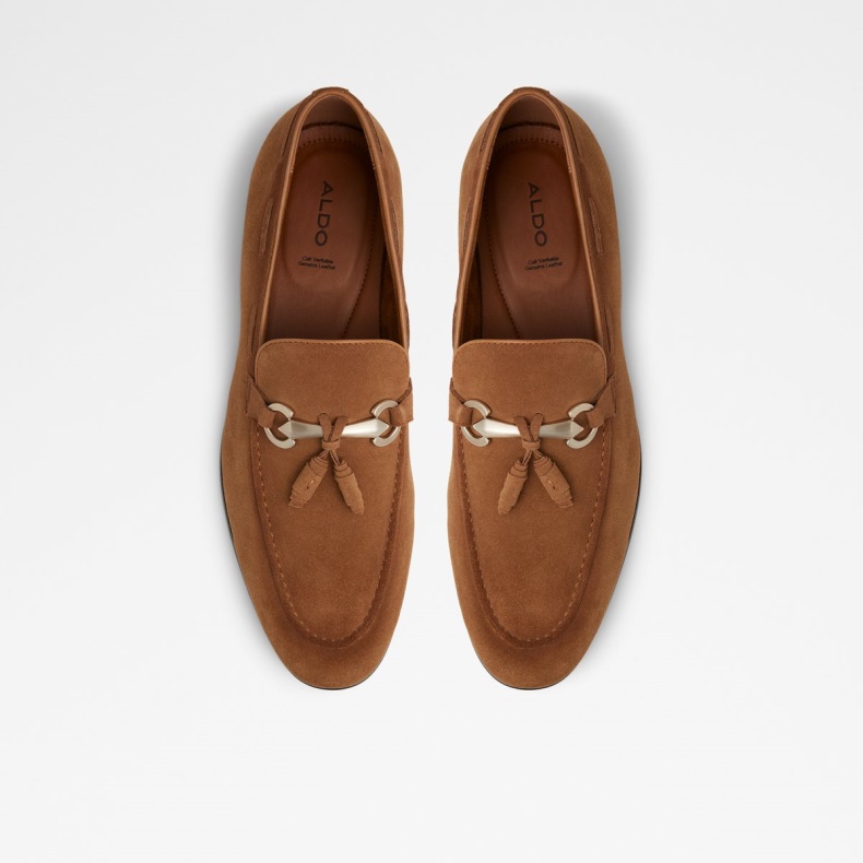Brun Overløb Stokhid Loafer Aldo Mode