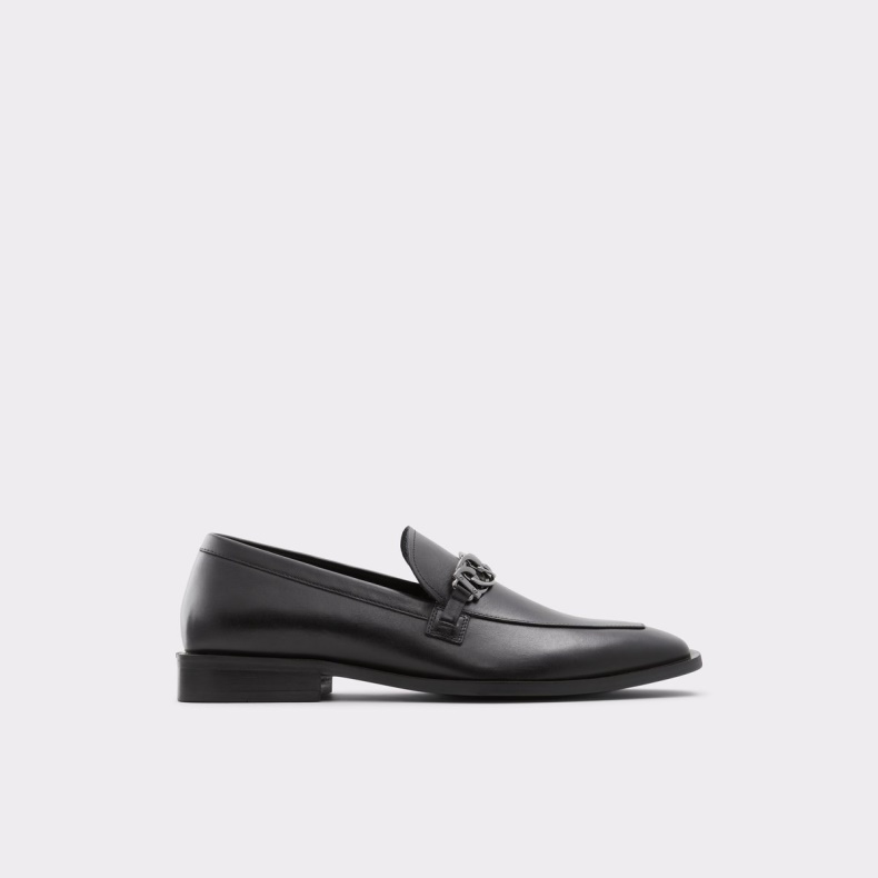 Suavo Loafer Fashion Aldo Sort Læder Glat