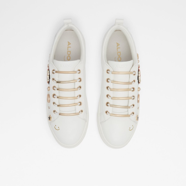 Hvid Aldo Fashion Talaeraen Lav Top Sneaker