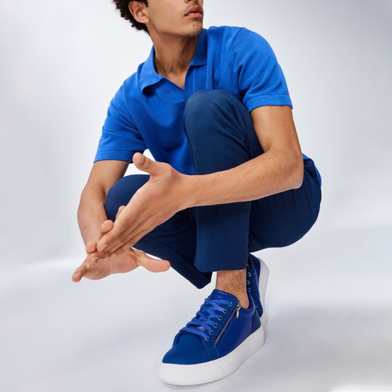 Mellemblå Theta Lav Top Sneaker Kop Sål Aldo Mode