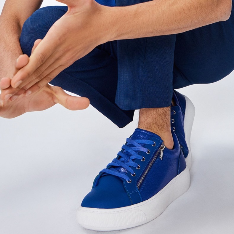 Mellemblå Theta Lav Top Sneaker Kop Sål Aldo Mode