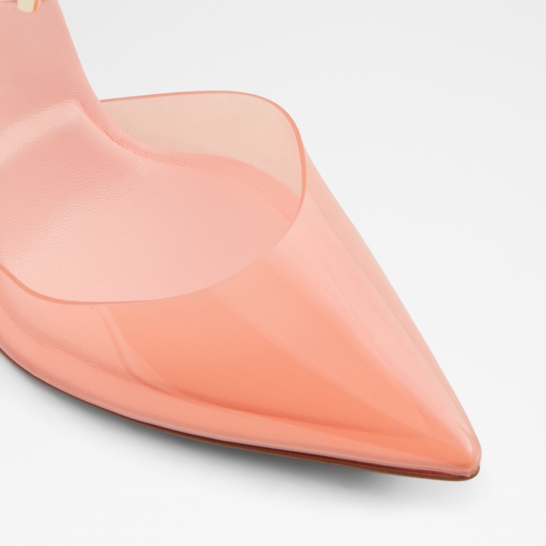 Aldo Lys Orange Mode Tilah Strappy Hæled Sko Blokhæl