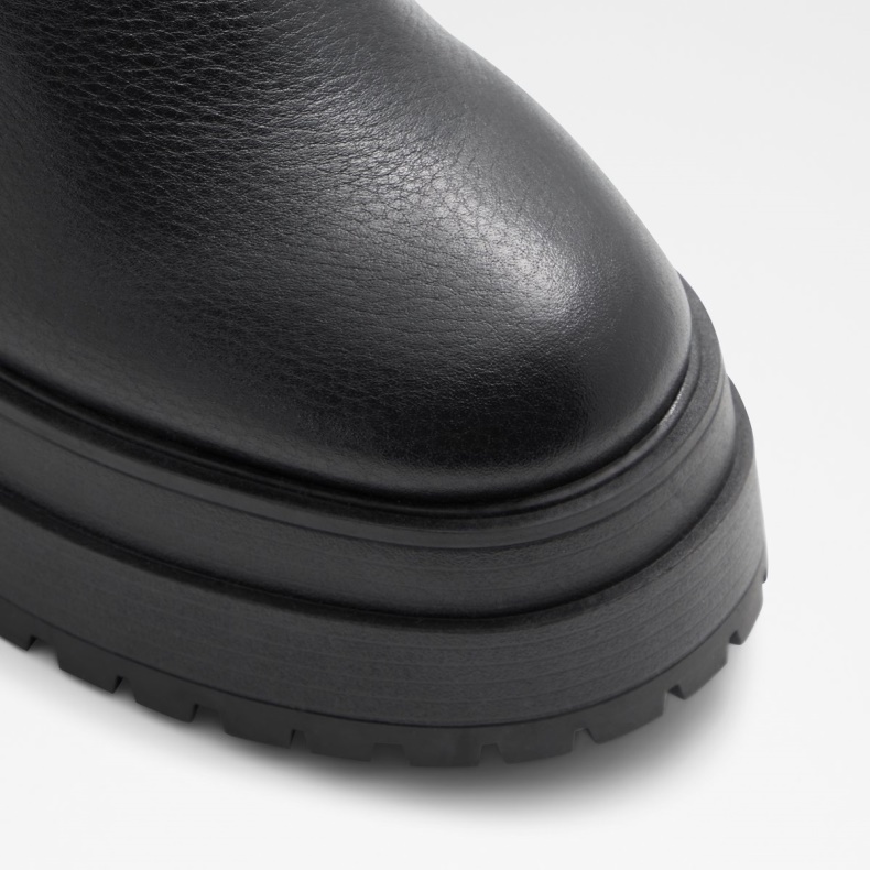 Sort Ny Ankomst Opadvendt Platform Ankel Støvle Lug Sål Aldo Mode