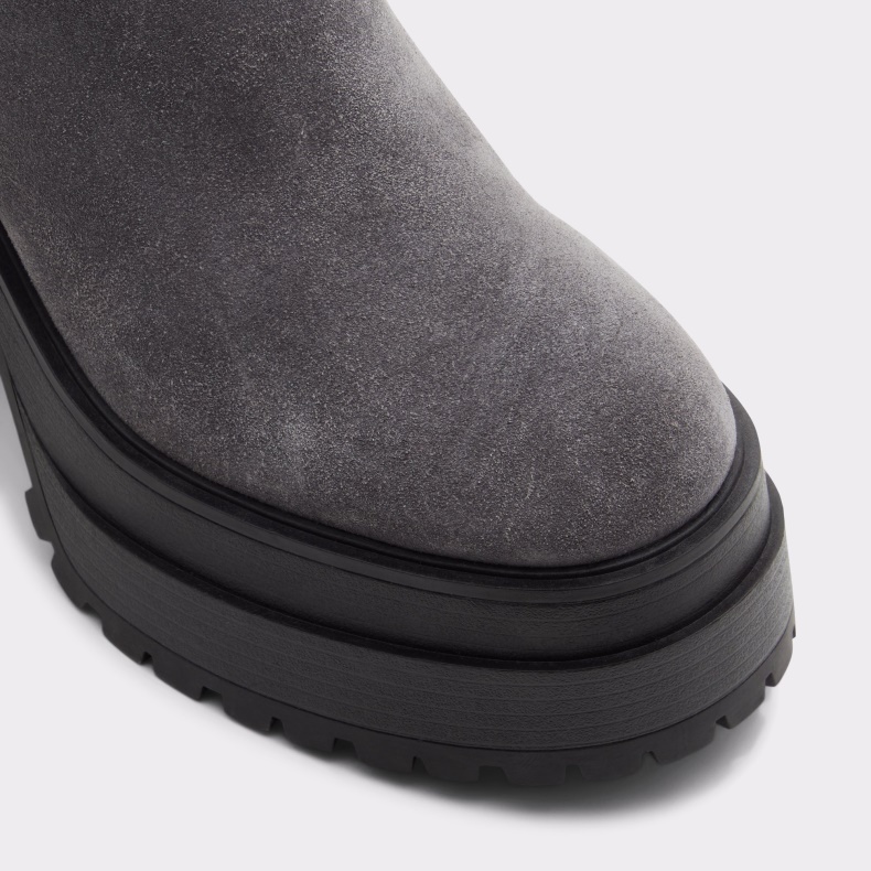 Mørkegrå Ny Ankommet Upside Platform Ankel Støvle Lug Sål Fashion Aldo