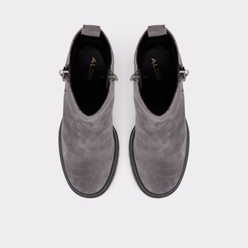 Mørkegrå Ny Ankommet Upside Platform Ankel Støvle Lug Sål Fashion Aldo