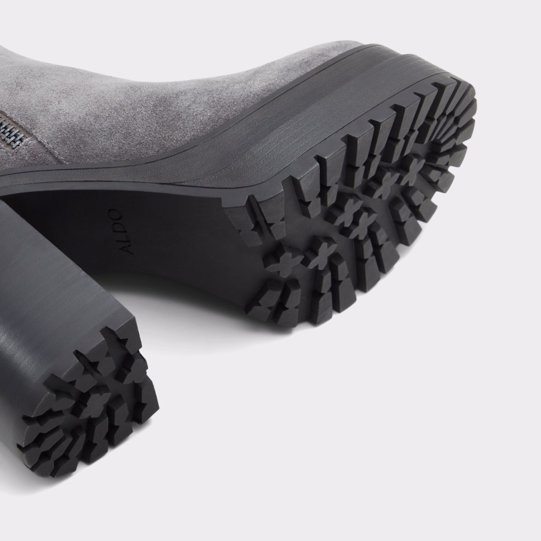 Mørkegrå Ny Ankommet Upside Platform Ankel Støvle Lug Sål Fashion Aldo