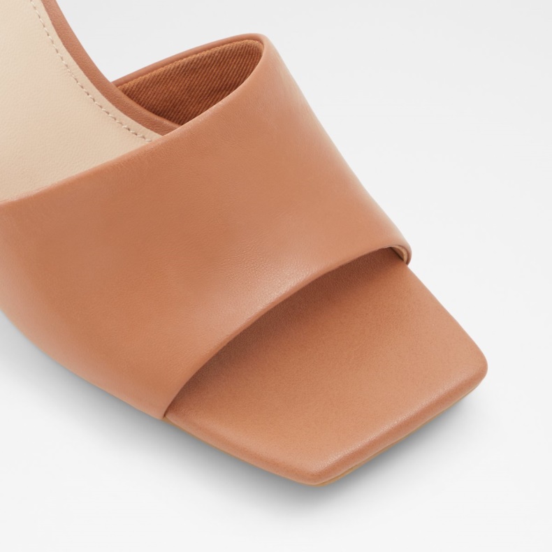 Velalith Højhælede Sandal Blokhæl Mode Cognac Aldo