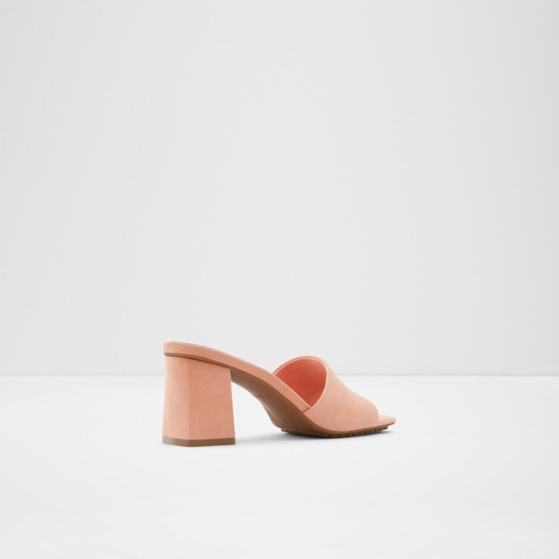 Lys Orange Mode Aldo Velalith Højhælet Sandal Blokhæl