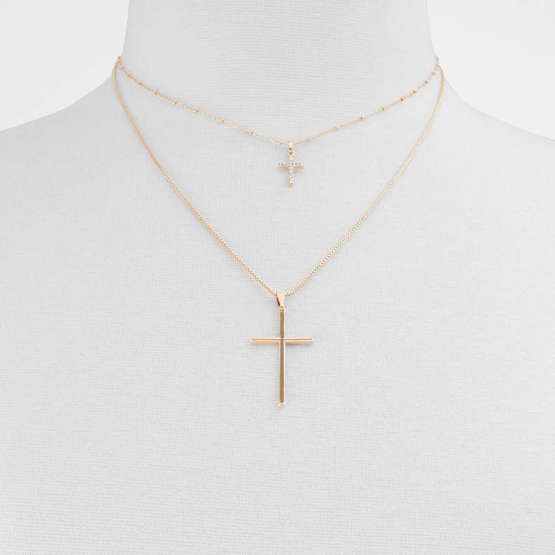 Guld-klar Multi Vrigar Halskæde Aldo Mode