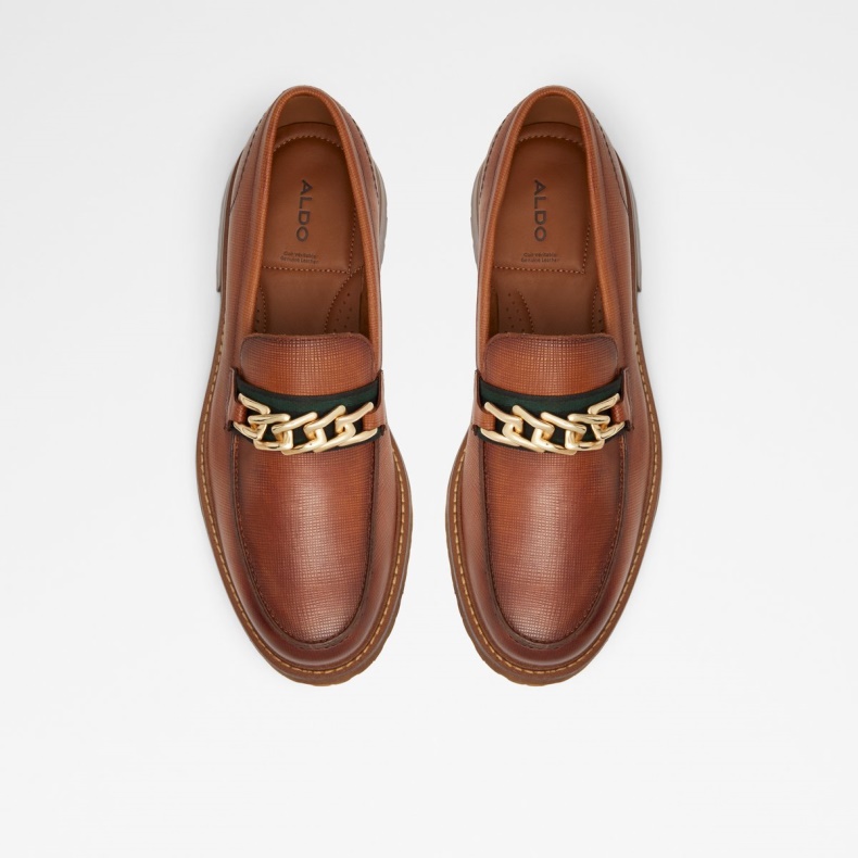 Mode Aldo Cognac Væver Loafer