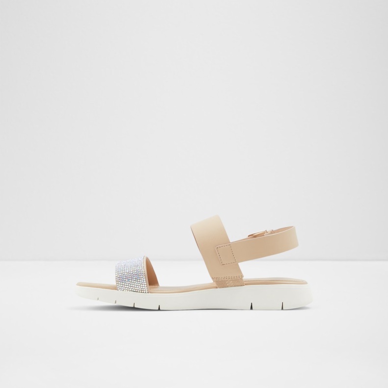 Woema Flad Sandal Mode Hvid-ben Syntetisk Blandet Materiale Aldo