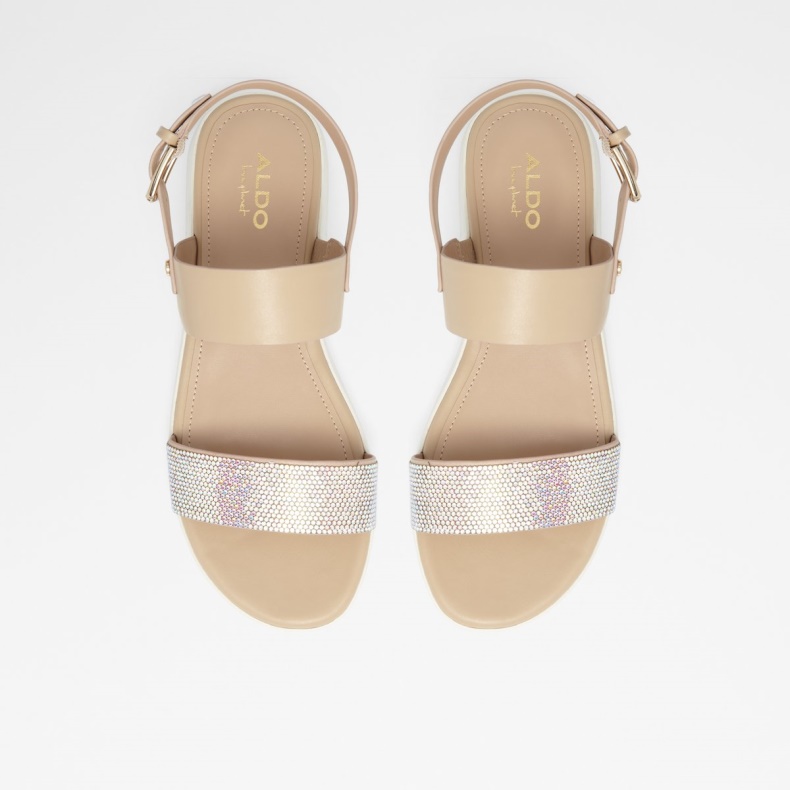 Woema Flad Sandal Mode Hvid-ben Syntetisk Blandet Materiale Aldo