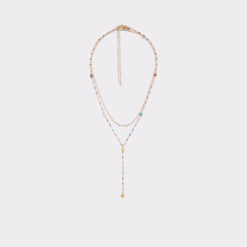 Aldo Fashion Lyse Multi Ybendawen Halskæde