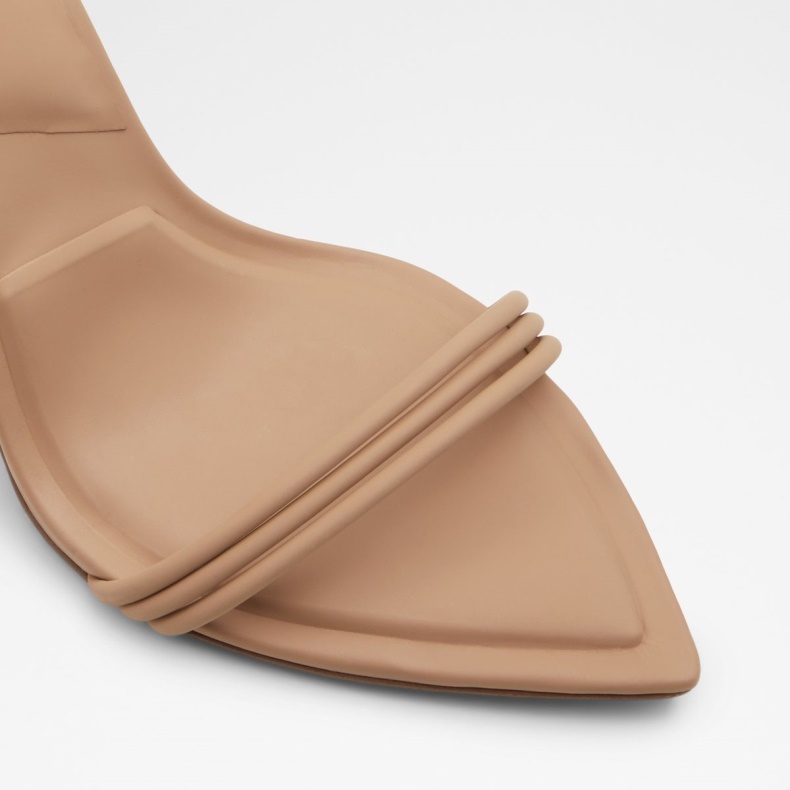 Mode Medium Beige Aldo Yberrar Sandal Med Stropper Og Hæl