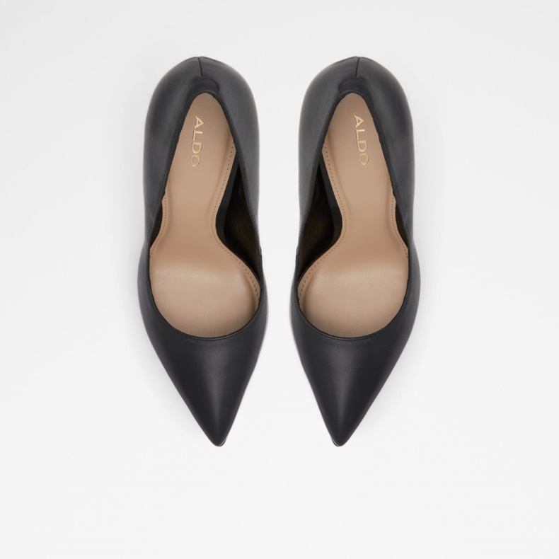 Aldo Fashion Sort Gulfinnet Højhælet Sko Stilethæl