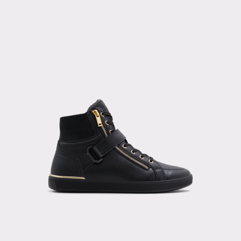 Sort Syntetisk Glat Yohji High Top Sneaker Kop Sål Fashion Aldo