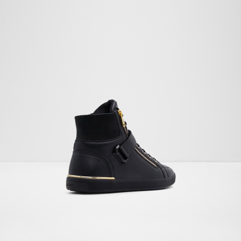 Sort Syntetisk Glat Yohji High Top Sneaker Kop Sål Fashion Aldo