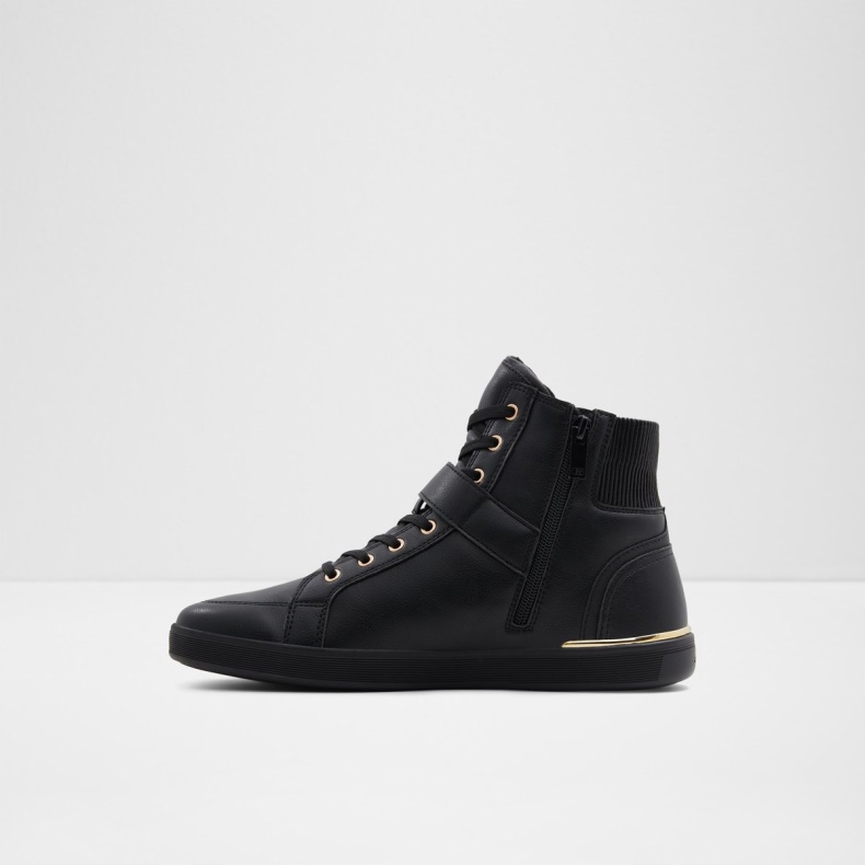 Sort Syntetisk Glat Yohji High Top Sneaker Kop Sål Fashion Aldo