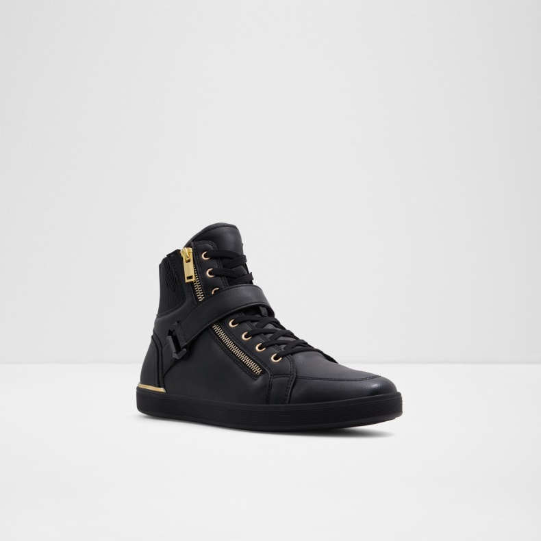 Sort Syntetisk Glat Yohji High Top Sneaker Kop Sål Fashion Aldo