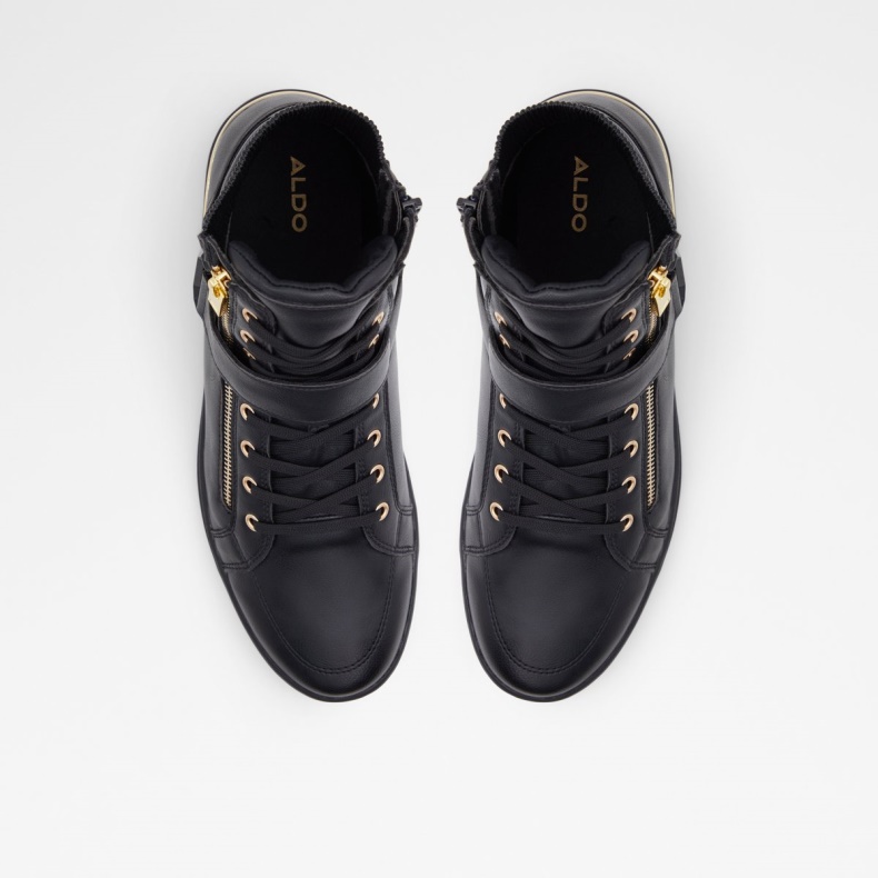 Sort Syntetisk Glat Yohji High Top Sneaker Kop Sål Fashion Aldo