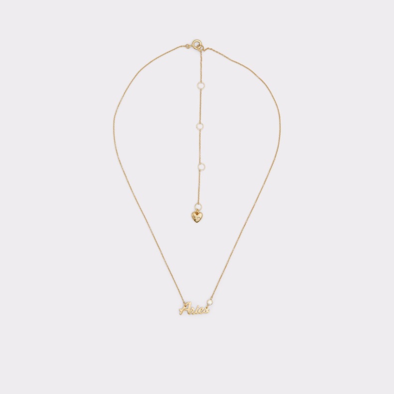 Aldo Fashion Zodia Halskæde Mørkegul