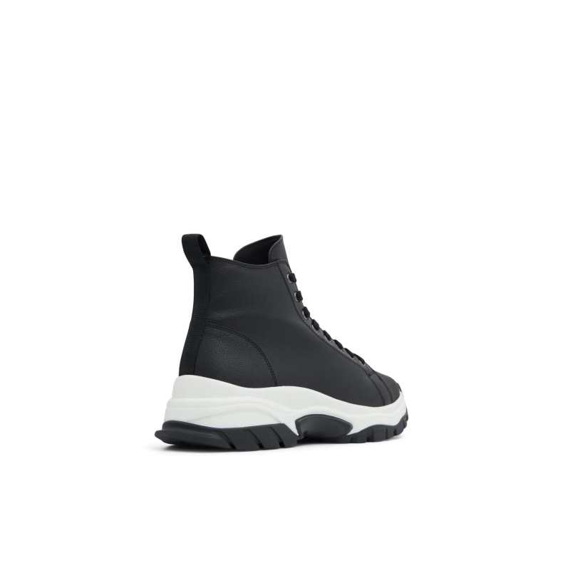 Aldo Fashion Sort Vertex High Top Sneakers Med Snøre