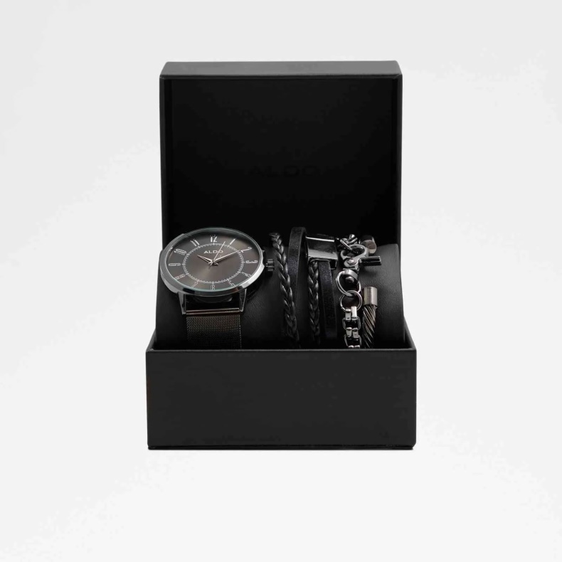 Aldo Fashion Ibaord Ur Og Armbånd Sæt Sølv