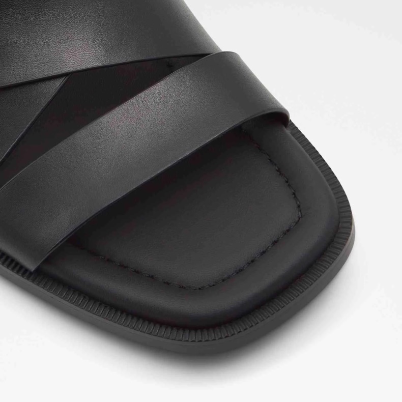 Sorte Aldo Mode Dampel Flade Sandaler