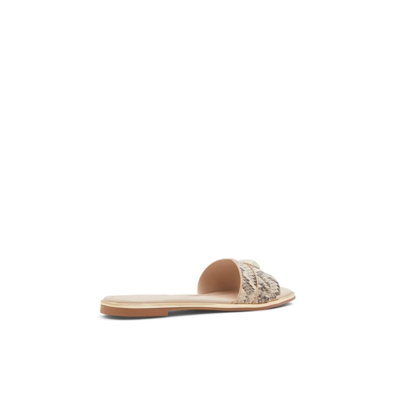 Darine Flade Sandaler Slide Fashion Aldo Beige