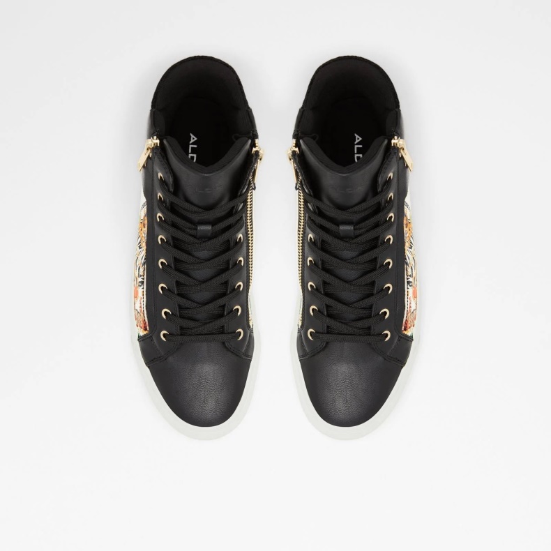 Fashion Aldo Sorte Destry High Top Sneakers Snøre