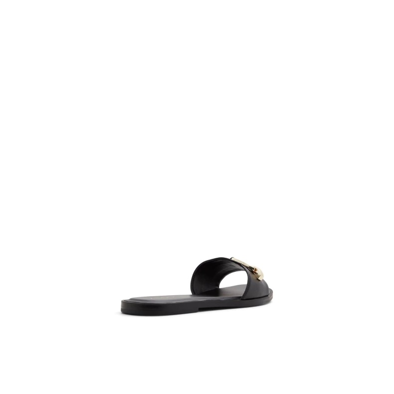 Mode Aldo Sort Magda Flade Sandaler Slide