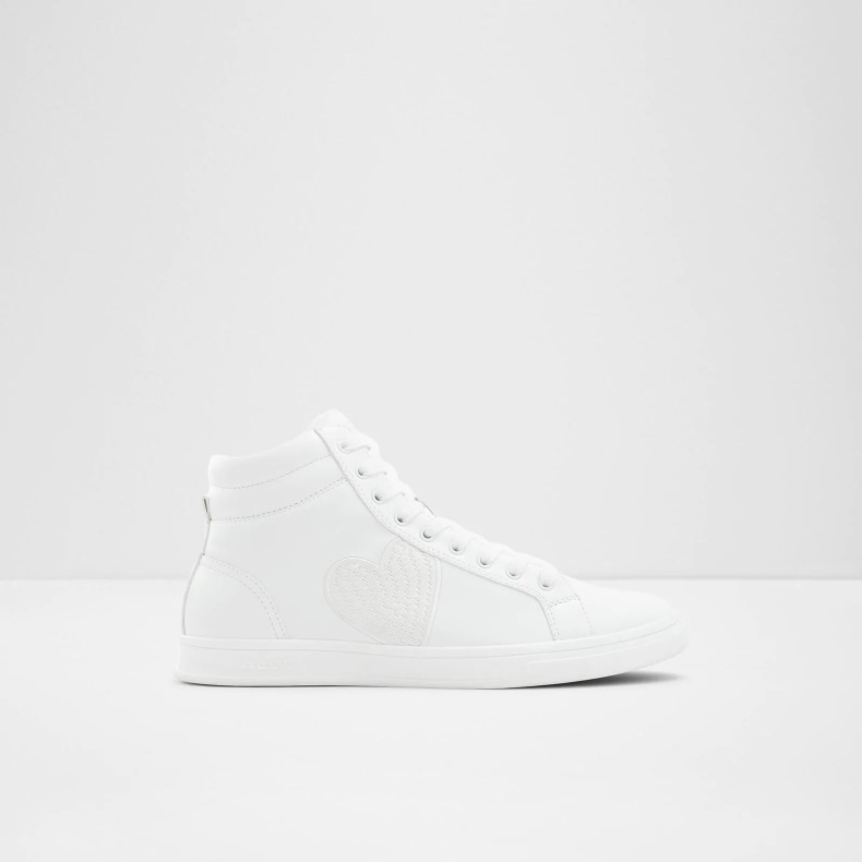 Mode Aldo Cupido High Top Sneakers Med Snøre Hvide