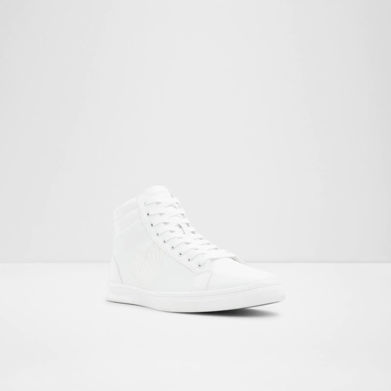 Mode Aldo Cupido High Top Sneakers Med Snøre Hvide
