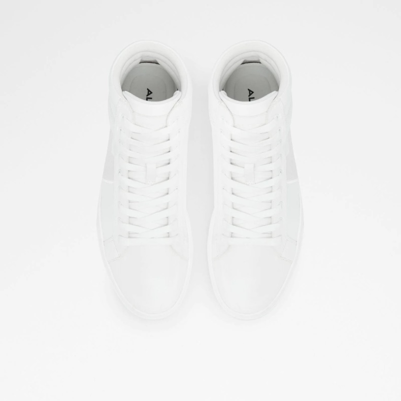 Mode Aldo Cupido High Top Sneakers Med Snøre Hvide