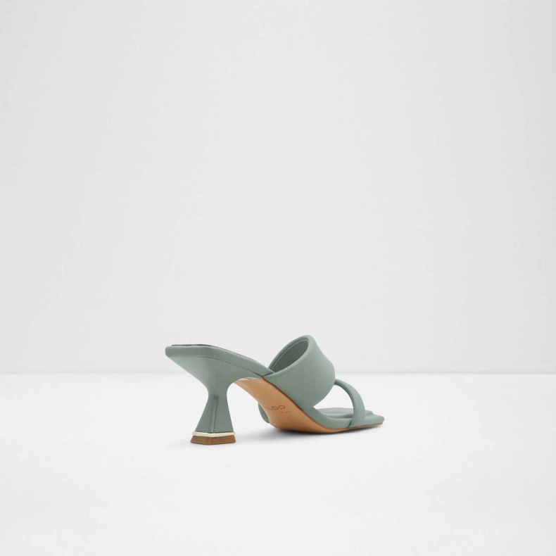 Fashion Aldo Zaza Sandaler Med Hæle Slip Ons Grøn