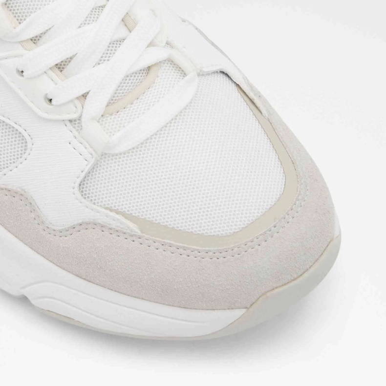 Luno Lave Sneakers Med Snørebånd, Hvid Aldo